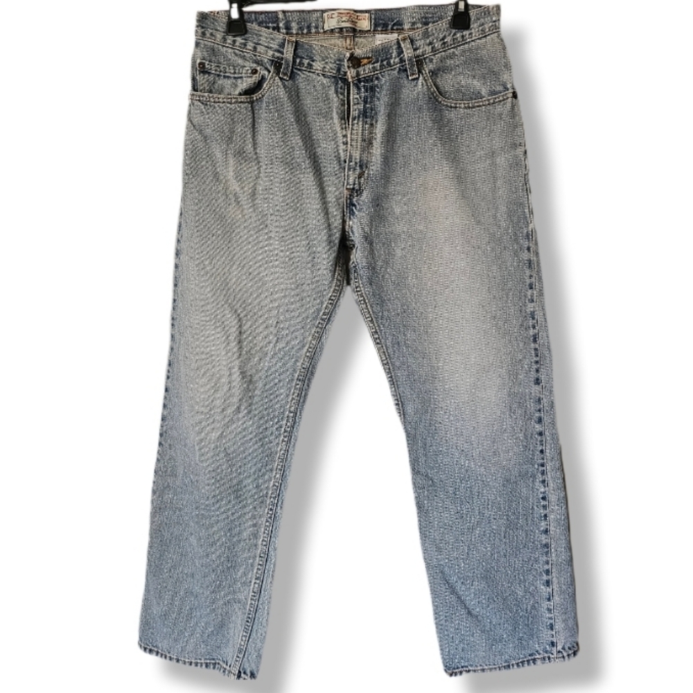Levi Strauss Signature 34x30 Lighter Wash Straight Leg Jeans Y2K Vintage Chore